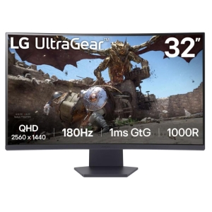 LCD Monitor | LG | 32GS60QC-B | 32" | Gaming/Curved | Panel VA | 2560x1440 | 16:9 | 180 Hz | Matte | 1 ms | Tilt | 32GS60QC-B