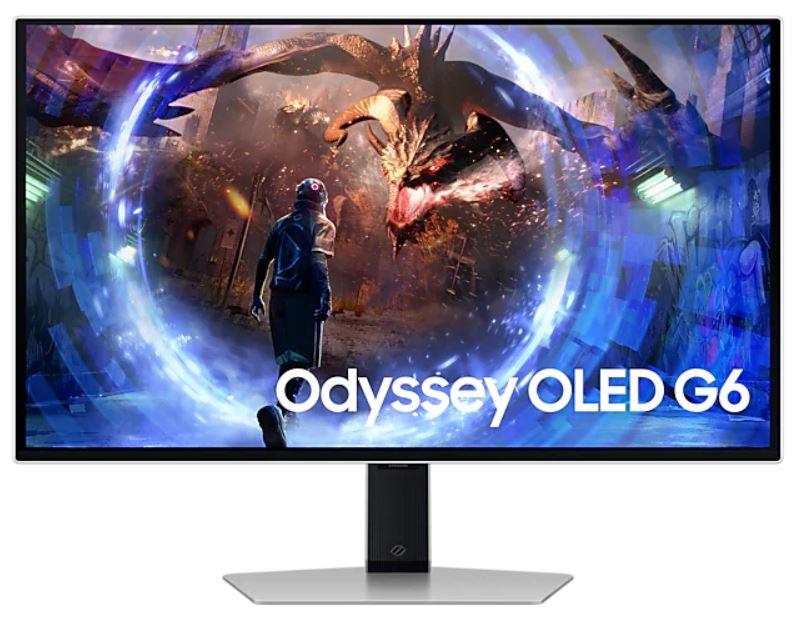 Monitor | SAMSUNG | 27" | Gaming | Panel OLED | 2560x1440 | 16:9 | 0.03 ms | Swivel | Pivot | Height adjustable | Tilt | Colour Silver | LS27DG602SUXEN