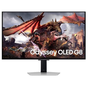 Monitor | SAMSUNG | 32" | Gaming/Smart/4K | Panel OLED | 3840x2160 | 16:9 | 0.03 ms | Speakers | Swivel | Pivot | Height adjustable | Tilt | Colour Silver | LS32DG802SUXDU