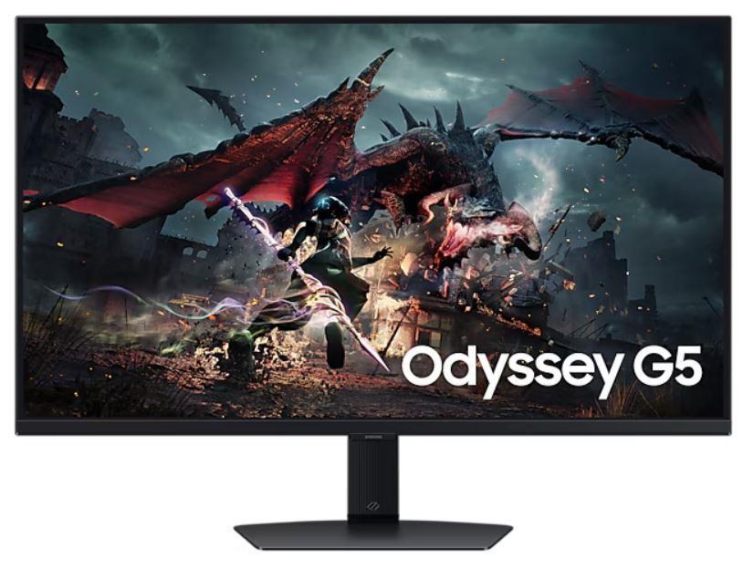 LCD Monitor | SAMSUNG | 27" | Gaming | Panel IPS | 2560x1440 | 16:9 | 180Hz | 1 ms | Swivel | Pivot | Height adjustable | Tilt | Colour Black | LS27DG500EUXEN