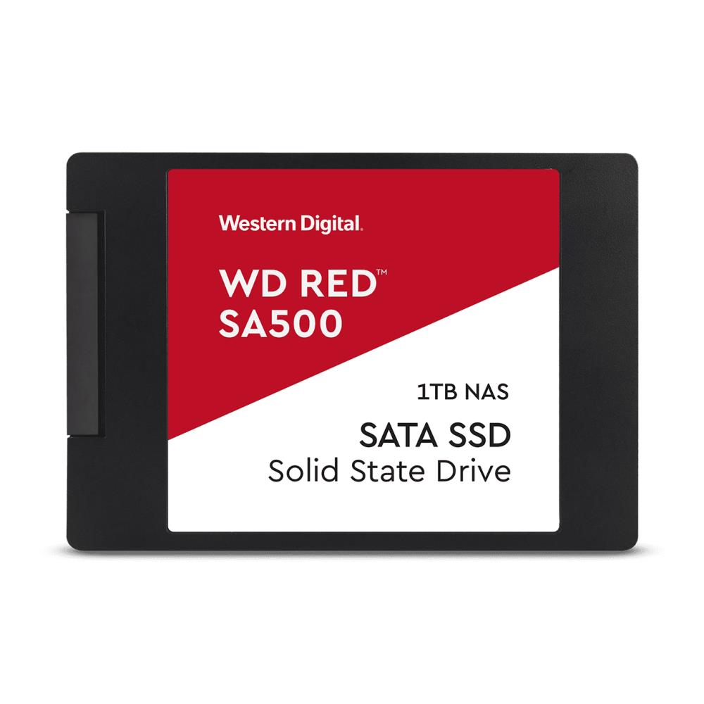 SSD | WESTERN DIGITAL | Red SA500 | 1TB | SATA 3.0 | Write speed 530 MBytes/sec | Read speed 560 MBytes/sec | 2,5" | TBW 600 TB | MTBF 2000000 hours | WDS100T1R0A