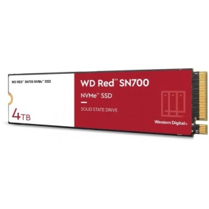 SSD | WESTERN DIGITAL | Red SN700 | 4TB | M.2 | NVMe | Write speed 3100 MBytes/sec | Read speed 3400 MBytes/sec | TBW 5100 TB | WDS400T1R0C