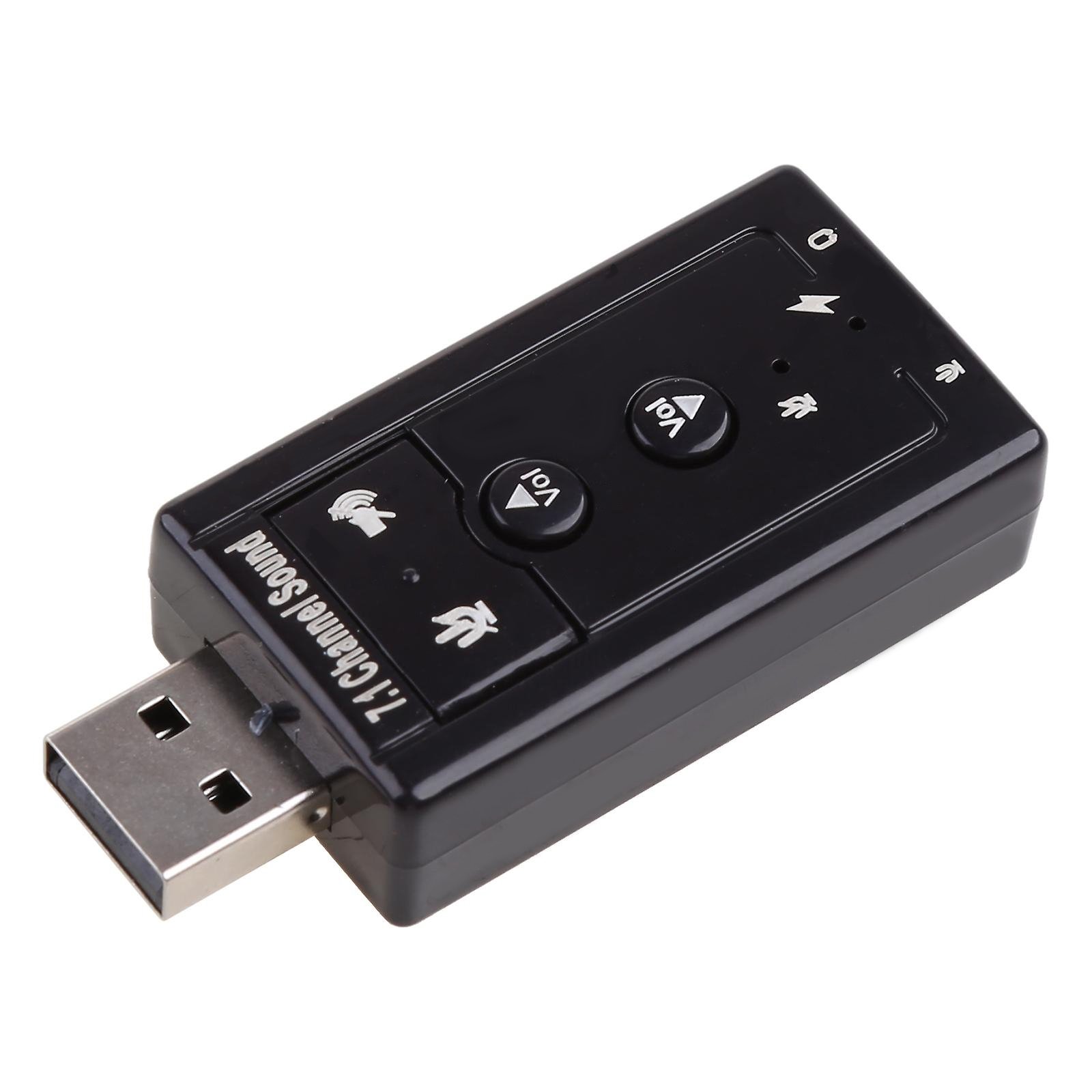 RoGer USB Audio card with microphone input Virtual 7.1