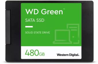 SSD | WESTERN DIGITAL | Green | 480GB | SATA 3.0 | SLC | Read speed 545 MBytes/sec | 2,5" | MTBF 1000000 hours | WDS480G3G0A