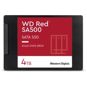 SSD | WESTERN DIGITAL | Red SA500 | 4TB | SATA 3.0 | Write speed 520 MBytes/sec | Read speed 560 MBytes/sec | 2,5" | TBW 500 TB | MTBF 1750000 hours | WDS400T2R0A