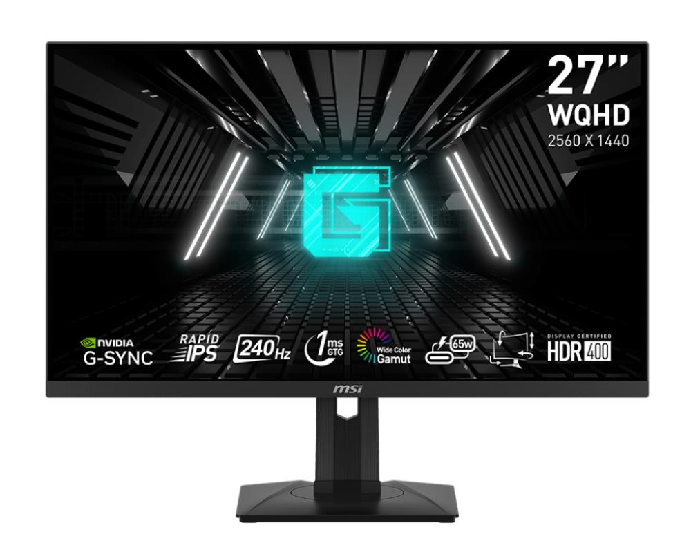 LCD Monitor | MSI | G274QPX | 27" | Gaming | Panel IPS | 2560x1440 | 16:9 | 240Hz | Matte | 1 ms | Swivel | Pivot | Height adjustable | Tilt | Colour Black | G274QPX