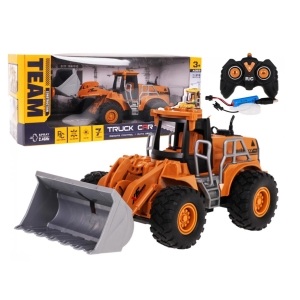 RoGer R/C Toy Car Bulldozer with Lights and Smoke Function