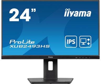 LCD Monitor | IIYAMA | 23.8" | Business | Panel IPS | 1920x1080 | 16:9 | 100Hz | Matte | 0.5 ms | Speakers | Swivel | Pivot | Height adjustable | Tilt | Colour Black | XUB2493HS-B6