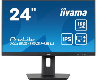 LCD Monitor | IIYAMA | 23.8" | Business | Panel IPS | 1920x1080 | 16:9 | 100Hz | Matte | 1 ms | Speakers | Swivel | Pivot | Height adjustable | Tilt | XUB2493HSU-B6