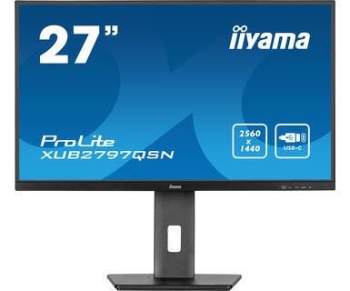 LCD Monitor | IIYAMA | 27" | Business | Panel IPS | 2560x1440 | 16:9 | 100Hz | Matte | 1 ms | Speakers | Swivel | Pivot | Height adjustable | Tilt | Colour Black | XUB2797QSN-B1