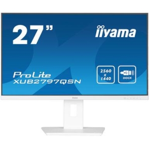 LCD Monitor | IIYAMA | 27" | Business | Panel IPS | 2560x1440 | 16:9 | 100Hz | Matte | 1 ms | Speakers | Swivel | Pivot | Height adjustable | Tilt | Colour White | XUB2797QSN-W1