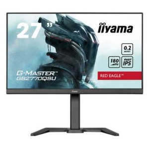 LCD Monitor | IIYAMA | 27" | Gaming | Panel IPS | 2560x1440 | 16:9 | 180Hz | Matte | 0.2 ms | Speakers | Swivel | Pivot | Height adjustable | Tilt | Colour Black | GB2770QSU-B6