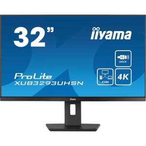 LCD Monitor | IIYAMA | XUB3293UHSN-B5 | 32" | 4K | Panel IPS | 3840x2160 | 16:9 | Matte | 5 ms | Speakers | Swivel | Height adjustable | Tilt | Colour Black | XUB3293UHSN-B5