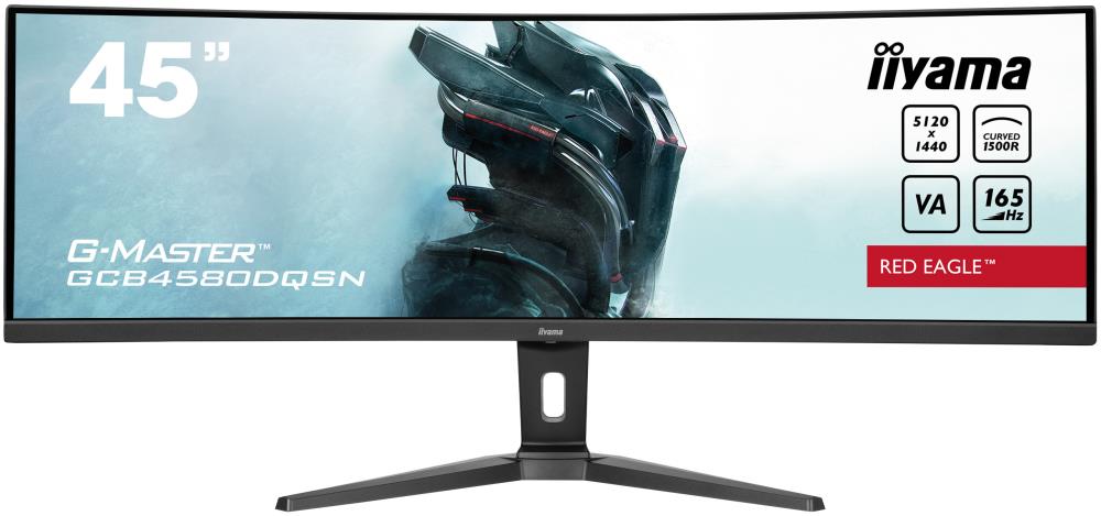 LCD Monitor | IIYAMA | GCB4580DQSN-B1 | 45" | Curved | Panel VA | 5120x1440 | 32:9 | 165Hz | Matte | 0.8 ms | Speakers | Height adjustable | Tilt | Colour Black | GCB4580DQSN-B1