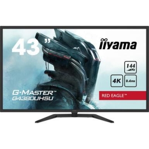 LCD Monitor | IIYAMA | 43" | Gaming/4K | Panel VA | 3840x2160 | 16:9 | 144Hz | Matte | 0.4 ms | Speakers | Tilt | Colour Black | G4380UHSU-B1