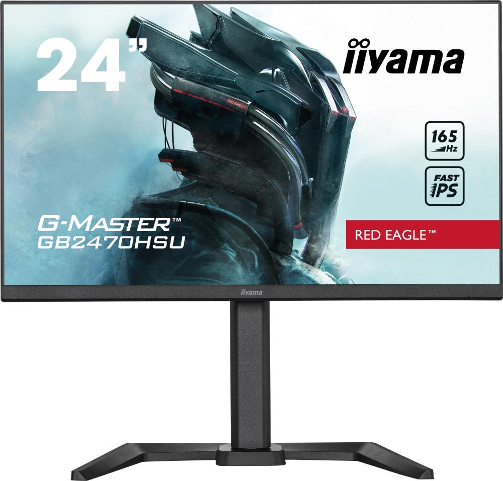 LCD Monitor | IIYAMA | GB2470HSU-B5 | 24" | Panel IPS | 1920x1080 | 16:9 | 165Hz | Matte | 0.8 ms | Speakers | Pivot | Height adjustable | Tilt | Colour Black | GB2470HSU-B5