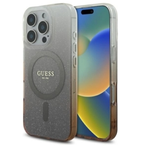 Guess IML Glitter Gradient MagSafe Back Case for Apple iPhone 16 Pro Max