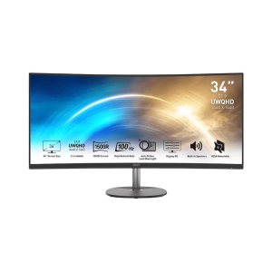 LCD Monitor | MSI | PRO MP341CQ | 34" | Business/Curved/21 : 9 | Panel VA | 3440x1440 | 21:9 | 100Hz | Matte | 4 ms | Speakers | Tilt | PROMP341CQ