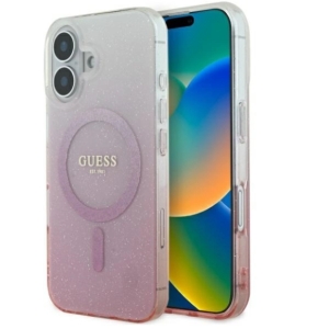 Guess IML Glitter Gradient MagSafe Back Case for Apple iPhone 16