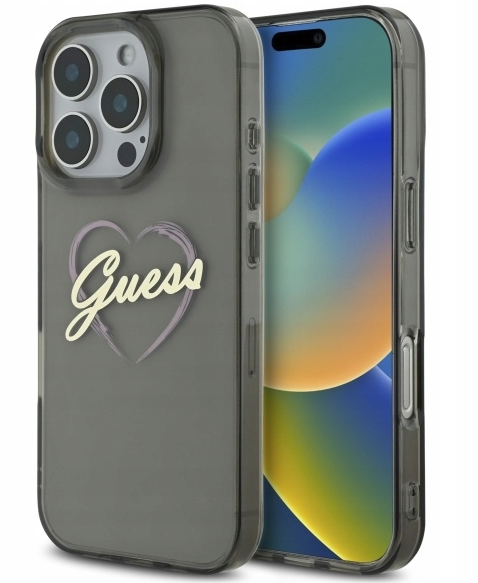 Guess IML Heart Back Case for Apple iPhone 16 Pro Max