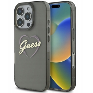 Guess IML Heart Back Case for Apple iPhone 16 Pro Max