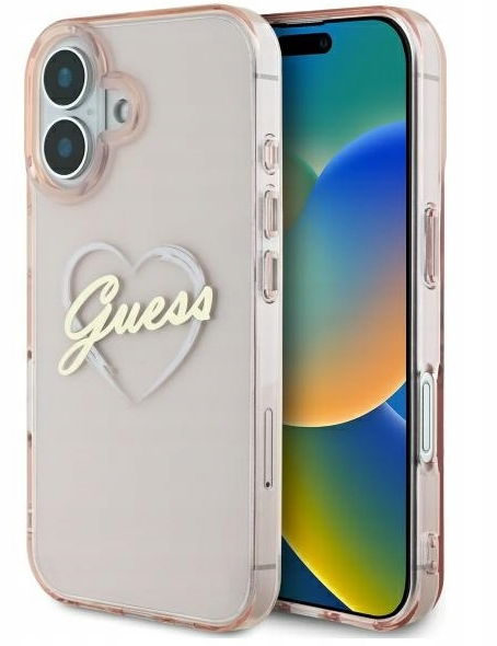 Guess IML Heart Защитный Чехол для Apple iPhone 16