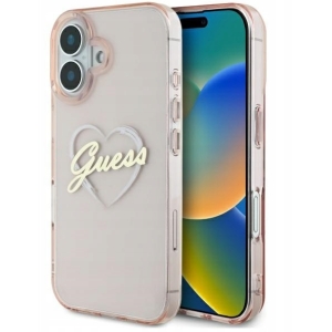 Guess IML Heart Back Case for Apple iPhone 16