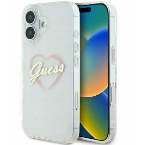 Guess IML Heart Back Case for Apple iPhone 16