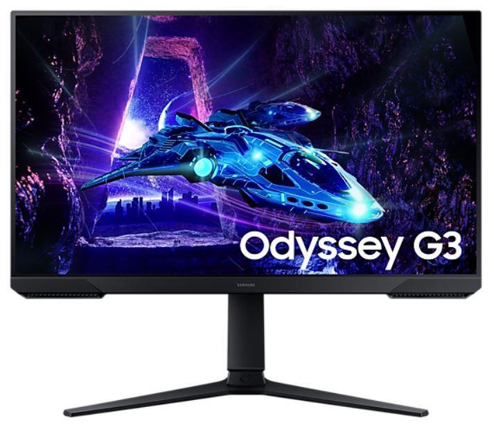 LCD Monitor | SAMSUNG | 24" | Gaming | Panel VA | 1920x1080 | 16:9 | 180Hz | 1 ms | Swivel | Pivot | Height adjustable | Tilt | Colour Black | LS24DG302EUXEN
