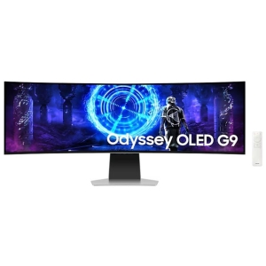 Monitor | SAMSUNG | 49" | Gaming/Curved | 5120x1440 | 32:9 | 0.03 ms | Speakers | Height adjustable | Tilt | Colour Silver | LS49DG950SUXEN