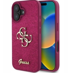 Guess Fixed Glitter Big 4G Case for Apple iPhone 16