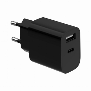 CHARGER USB UNIVERSAL BLACK/2P TA-UC-2AC12-01-BK GEMBIRD