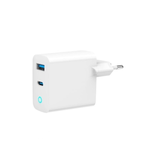 CHARGER USB 45W 2PORT GAN/TA-UC-PDQC45L-W-01 GEMBIRD