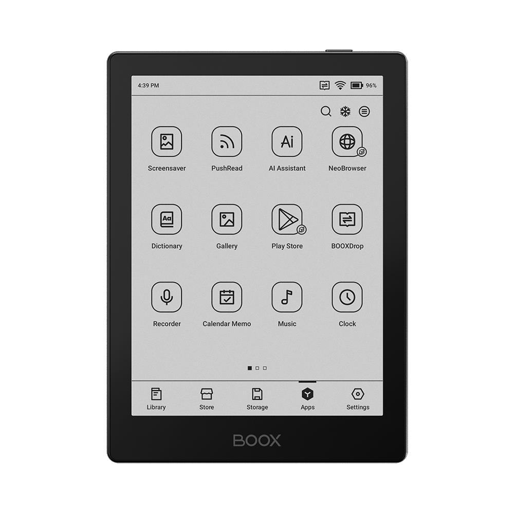 E-Reader | ONYX BOOX | 6" | 1072x1448 | Memory 32 MB | 1xUSB-C | Micro SDXC | Wireless LAN | Bluetooth | Black | OPC1225R