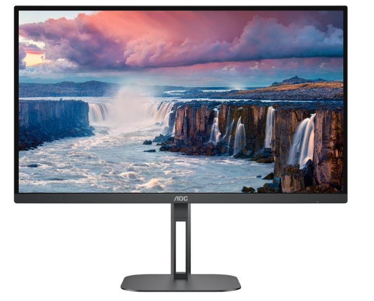 LCD Monitor | AOC | 27" | Panel VA | 2560x1440 | 16:9 | 75 Hz | Matte | 4 ms | Speakers | Swivel | Pivot | Height adjustable | Tilt | Colour Black | Q27V5N/BK