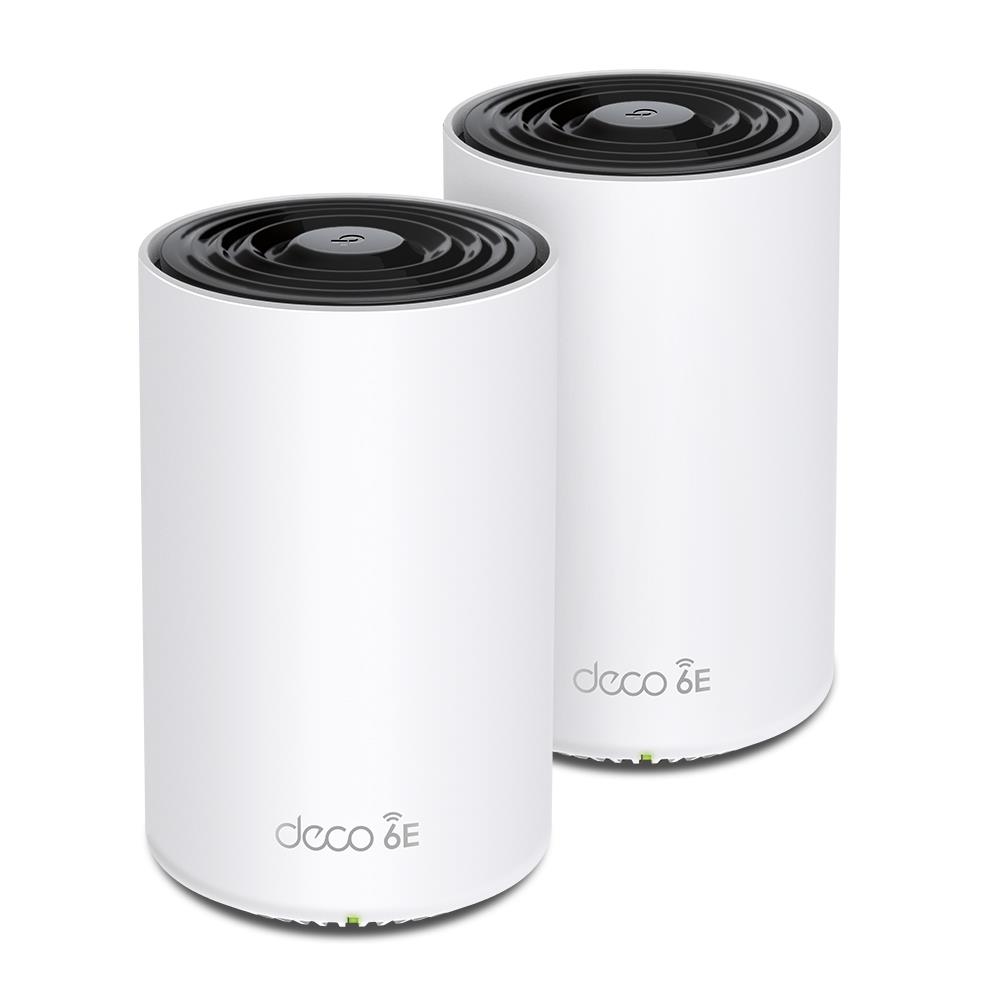 Wireless Router | TP-LINK | Wireless Access Point / Router | 2-pack | 5400 Mbps | Mesh | Wi-Fi 6e | 3x10/100/1000M | Number of antennas 4 | DECOXE75(2-PACK)