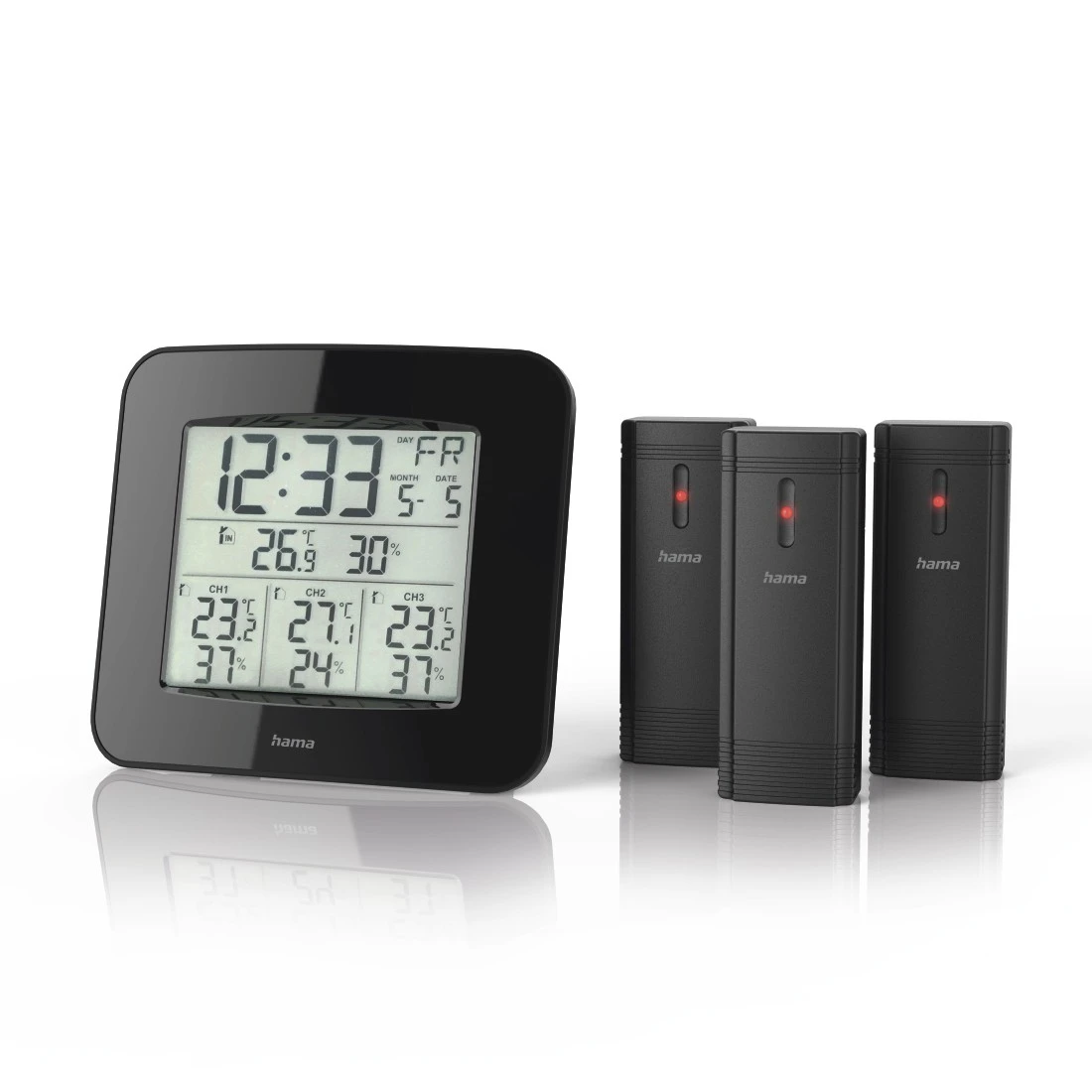 Hama 00186311 Weather station EWS-Trio Black