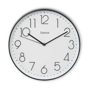 Hama 00186389 Elegance Wall Clock Black/White