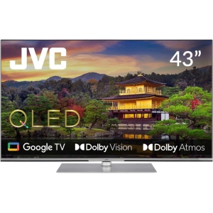 TV Set | JVC | 43" | 4K/Smart | QLED | 3840x2160 | Wireless LAN | Bluetooth | Google TV | Silver | LT-43VGQ840P