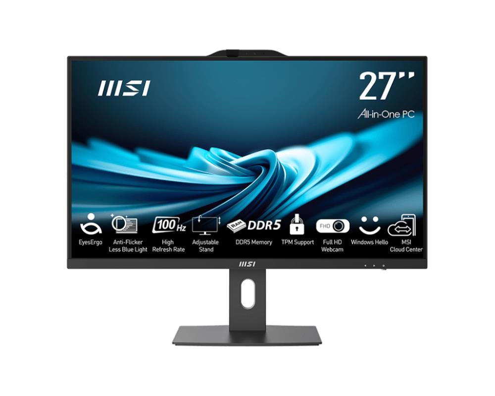 Monoblock PC | MSI | PRO | AP272P 14M | Business | All in One | CPU Core i7 | i7-14700 | 2100 MHz | Screen 27" | RAM 16GB | DDR4 | 3200 MHz | SSD 1TB | Graphics card Intel UHD Graphics | Integrated | Windows 11 Pro | Colour Black | PROAP272P14M-495EU