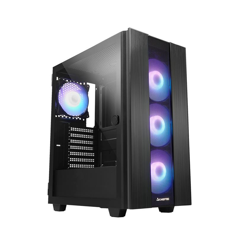 Case | CHIEFTEC | GS-02B-OP | MidiTower | Not included | ATX | MicroATX | MiniITX | Colour Black | GS-02B-OP