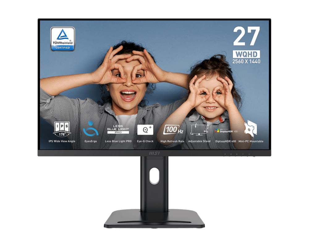 LCD Monitor | MSI | PRO MP273QP E2 | 27" | Business | Panel IPS | 2560x1440 | 16:9 | 100Hz | Matte | 1 ms | Speakers | Swivel | Pivot | Height adjustable | Tilt | Colour Black | PROMP273QPE2