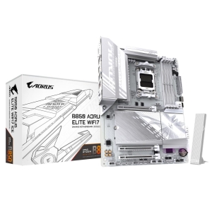 Mainboard | GIGABYTE | AMD B850 | SAM5 | ATX | Memory DDR5 | Memory slots 4 | 2xPCI-Express 3.0 16x | 3xM.2 | 1xDisplayPort | 4xUSB 2.0 | 5xUSB 3.2 type B | 2xUSB 3.2 | 1xUSB-C | 1xOptical S/PDIF | 1xRJ45 | 2xAudio port | B850AELITEWF7ICE