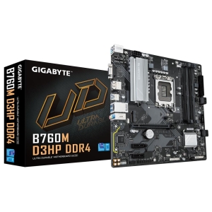 Mainboard | GIGABYTE | Intel B760 Express | LGA1700 | Micro-ATX | Memory DDR4 | Memory slots 4 | 2xPCI-Express 3.0 1x | 1xPCI-Express 4.0 16x | 2xM.2 | 1x15pin D-sub | 1xHDMI | 1xDisplayPort | 6xUSB 2.0 | 5xUSB 3.2 | 1xUSB-C | 1xPS/2 | 1xRJ45 | 3xAudio po