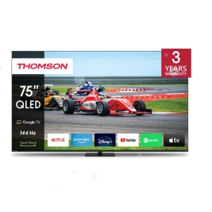 TV Set | THOMSON | 75" | 4K/Smart | QLED | 3840x2160 | Wireless LAN | Bluetooth | Google TV | Black | 75QG7C14