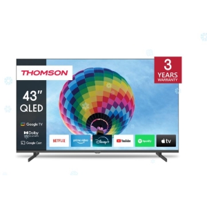 TV Set | THOMSON | 43" | 4K/Smart | QLED | 3840x2160 | Wireless LAN | Bluetooth | Google TV | Black | 43QG4S14