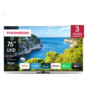 TV Set | THOMSON | 75" | 4K/Smart | 3840x2160 | Wireless LAN | Bluetooth | Google TV | Black | 75UG5C14