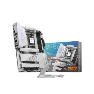 Mainboard | MSI | AMD X870E | SAM5 | ATX | Memory DDR5 | Memory slots 4 | 3xPCI-Express 16x | 4xM.2 | 1xHDMI | 1xAudio-In | 1xAudio-Out | 4xUSB 2.0 | 5xUSB 3.2 | 3xUSB-C | 1xOptical S/PDIF | 1xRJ45 | MPGX870EEDGETIWIFI