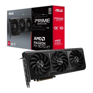 Graphics Card | ASUS | AMD Radeon RX 9070 XT | 16 GB | GDDR6 | 256 bit | PCIE 5.0 16x | Triple slot Fansink | 1xHDMI | 3xDisplayPort | PRIME-RX9070XT-O16G