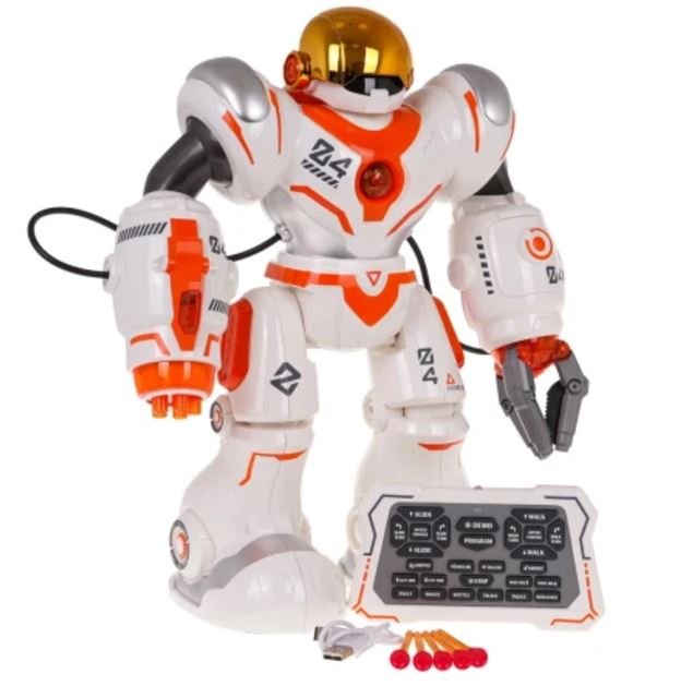 RoGer Multifunctional R/C Robot Orange/White